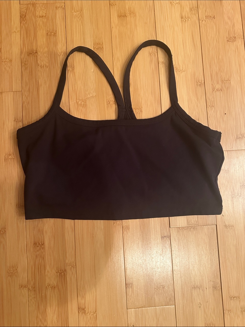 Black Low-Impact Seamless Sports Bralette